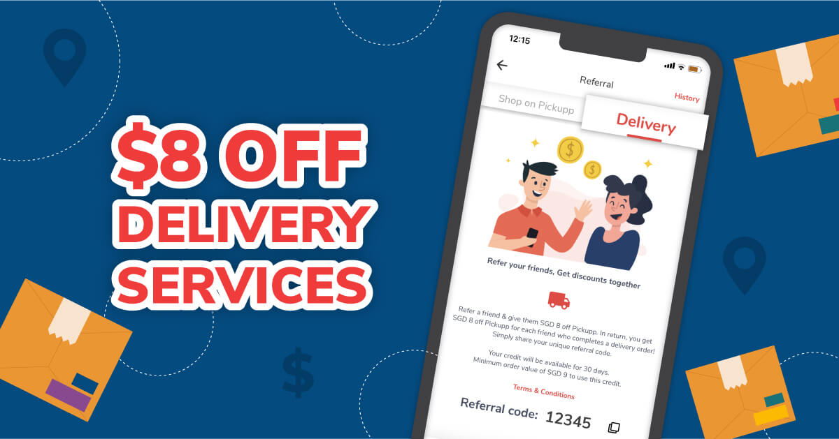 Refer a friend to Pickupp's Delivery Services
